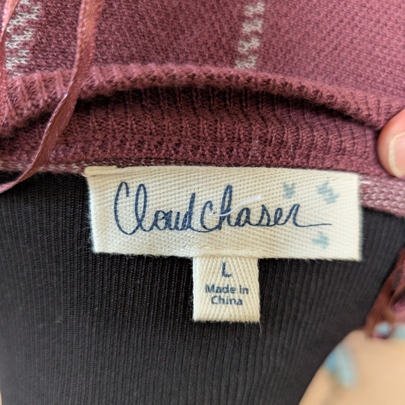 Cloud Chaser Plum Long Sleeve Sweater Dress - Picture 3 of 4